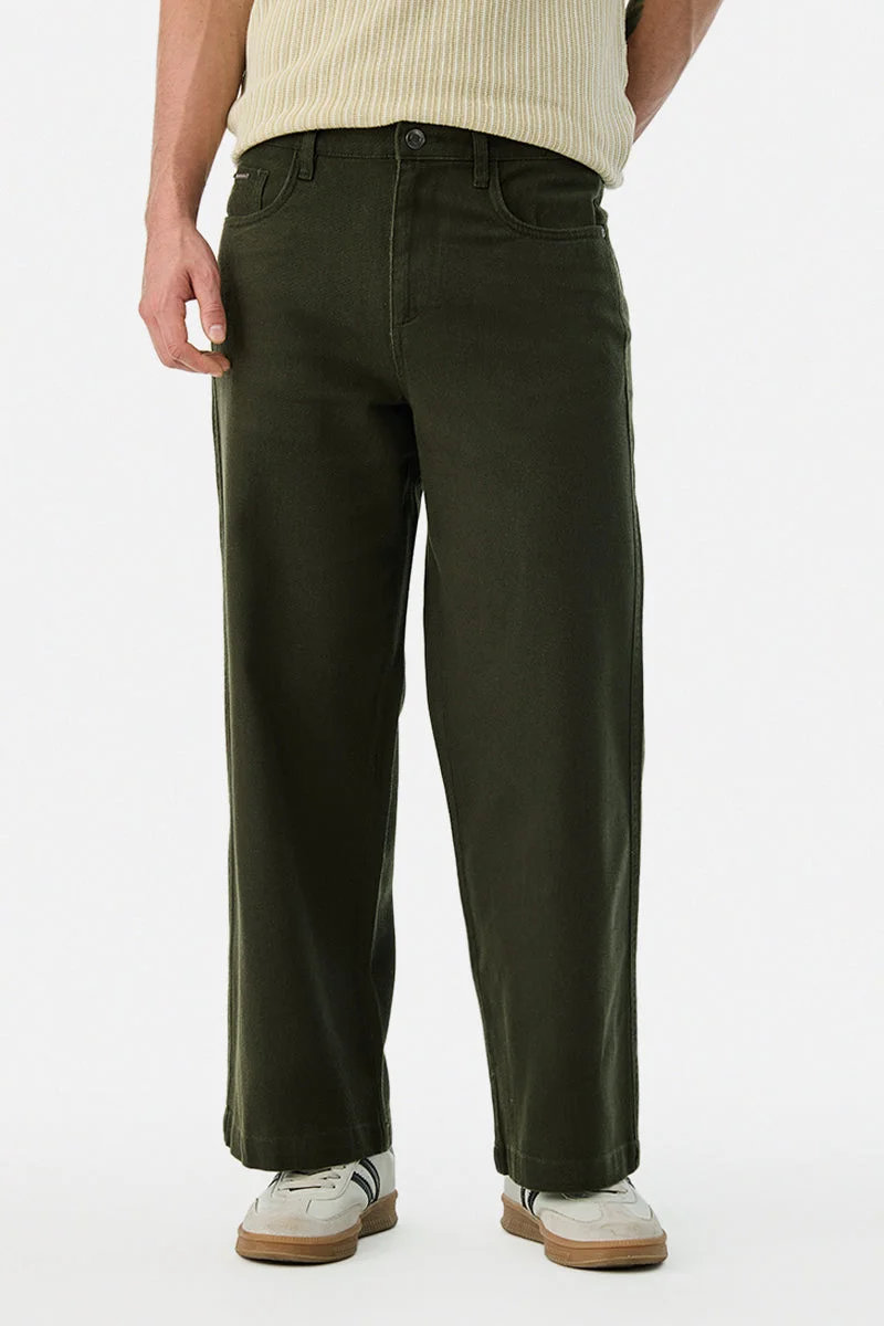 سنيتش 100% Cotton Relaxed Fit Trousers